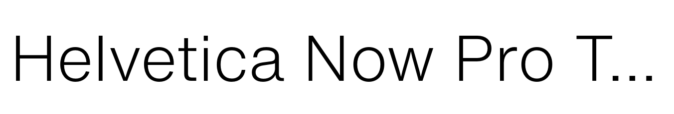 Helvetica Now Pro Text Light
